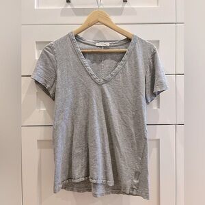 Rag & Bone Grey V-Neck T-Shirt - Small
